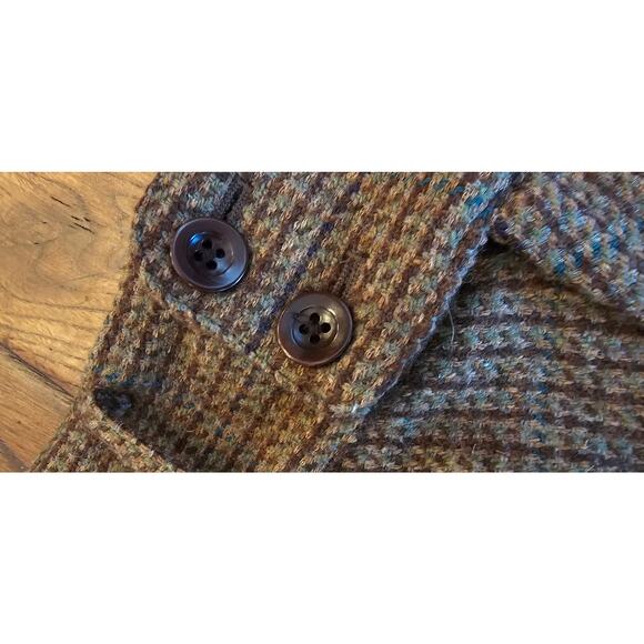 Polo Ralph Lauren Rugby 100% Wool Brown Flared Mini Skirt Dark Academia Sz 4‎ - Picture 4 of 7